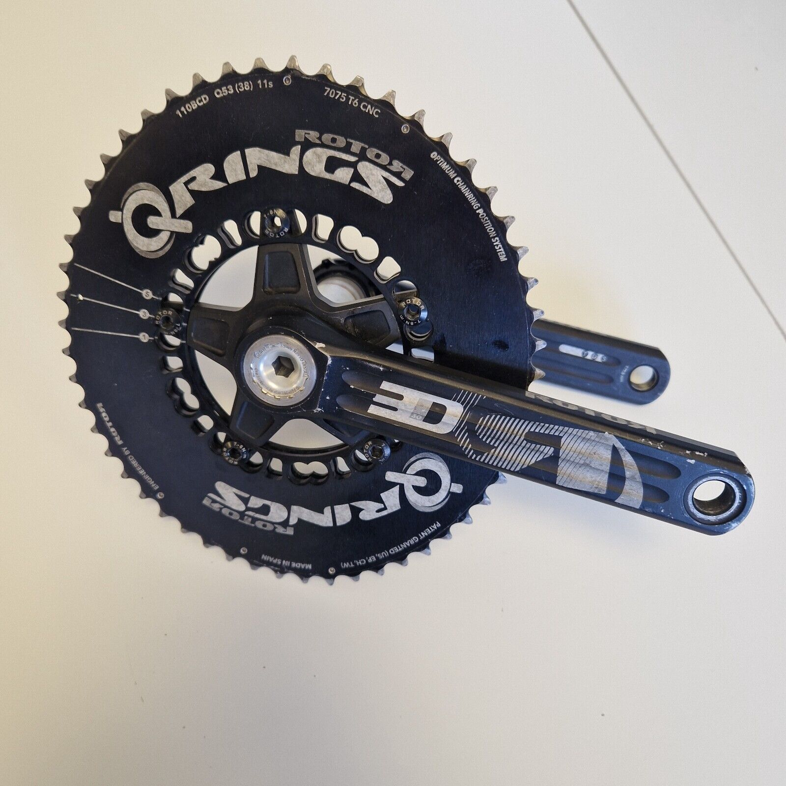 Rotor 3D Crankset, Oval Q-Rings 53/39, 11speed, 172.5mm Rotor 3D Crankset, Oval Q-Rings 53/39, 11speed, 172.5mm