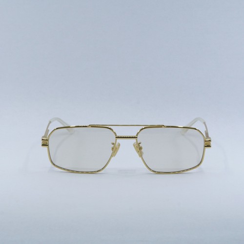 Pre-owned Bottega Veneta Bv1128s 006 Gold/yellow 58-17-145 Sunglasses