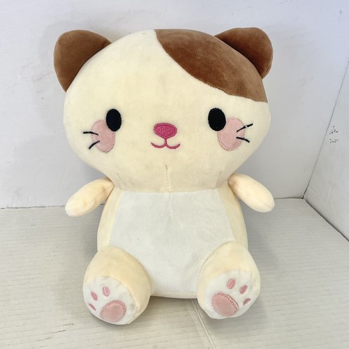 Hobby Lobby Squeezable Squishy Cat Plush Kitty Stuffed Animal Toy 10”