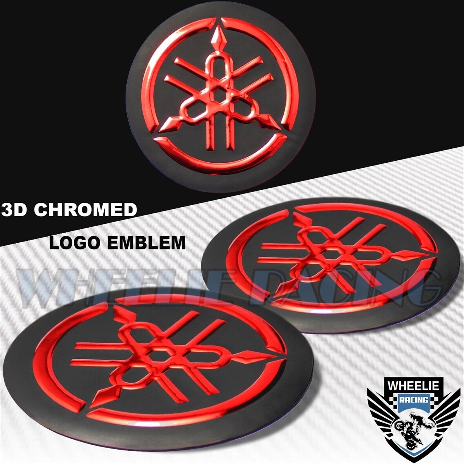 Kit D'écussons Logo 3D Chromé Pour Yamaha RX100 – Look Rétro Garanti