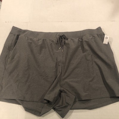 Old Navy Active Womens Size 4X Powersoft High-Rise Go Dry Gray Shorts 3  Inseam