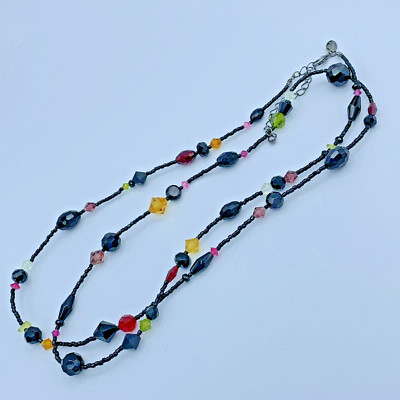 Lia Sophia 34 Inch Long Multi Color Beaded Necklace 3-468