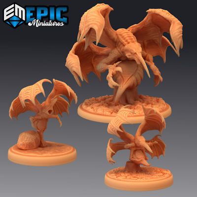 MOSQUITO BAT, Dungeons & Dragons Miniatures, Flying Blood Insect, Epic Miniature