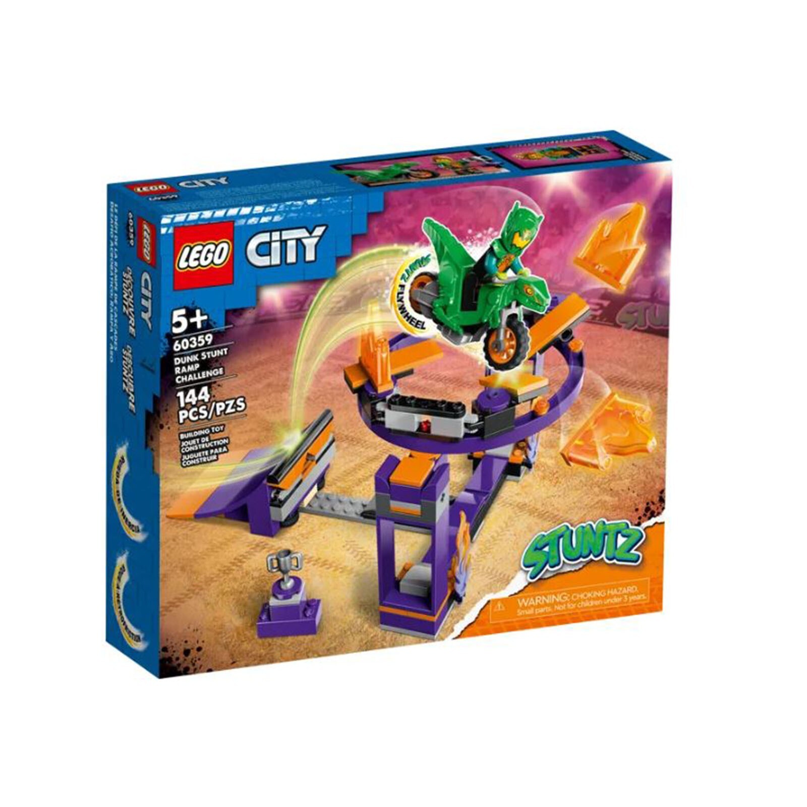Строительный набор LEGO City Dunk Stunt Ramp Challenge 60359 НОВЫЙ В НАЛИЧИИ