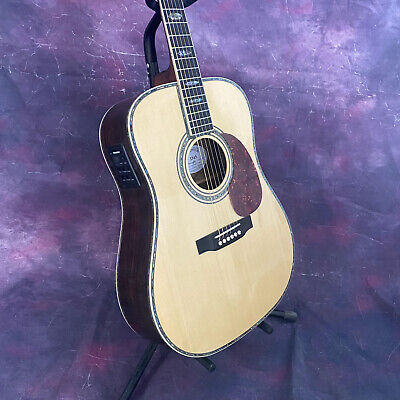 D45 41 inches solid spruce Acoustic electric guitar with pickup Abalone binding