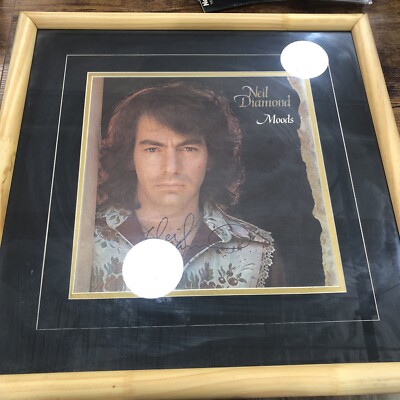 Neil Diamond Moods Album Poster Signed Autographed Framed 20x20 *no front glass*