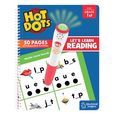 Hot Dots First Grade Activity Set Interactive Printed Book (lrn-2447) (lrn2447)