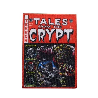 Tales From The Crypt Red Comic Iron On Patch - Gothic Punk - 038-L