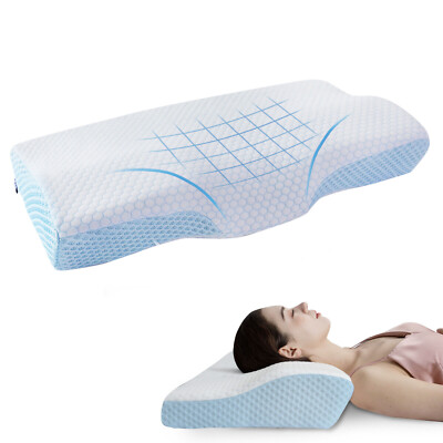 DR.Dream Memory Foam Pillow Cooling Gel Neck Contour Cervical Orthopedic Pillow