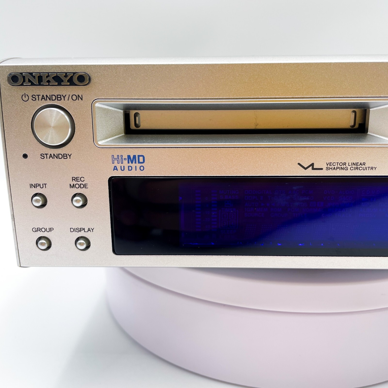 の*う様 ONKYO Hi-MD MDプレーヤー シルバー MD-105FX ジ の*う
