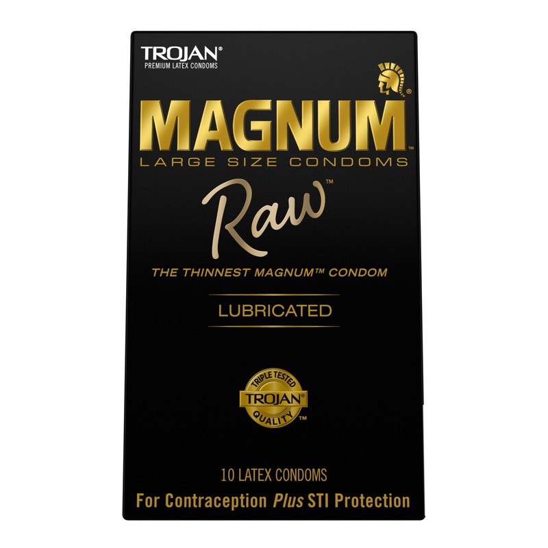 Magnum Raw Large Size Condoms - 10 Pack