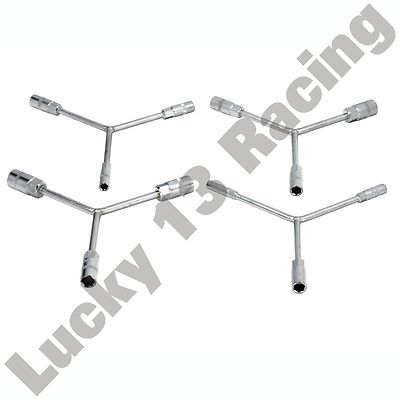 BikeIt 4pc Y-Bar socket tool set 8 10 12mm  9 11 13mm  12 14 17mm  14 17 19mm