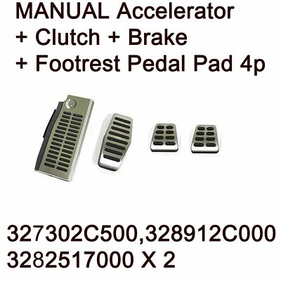 Accelerator Pedal Pad 3p For 2001-2008 Hyundai Tiburon Genuine OEM MANUAL Brake Accelerator Pedal Pad 3p For 2001-2008 Hyundai Tiburon Genuine OEM MANUAL Brake