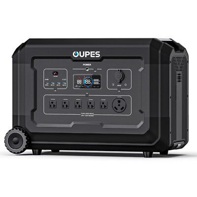 OUPES 3072Wh Mega 3 Portable Power Station 3600W Solar Generator LiFePO4 Outdoor