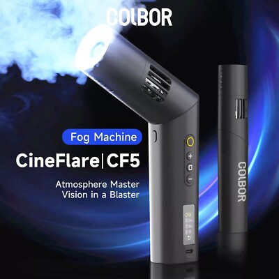 Colbor CineFlare CF5 Nebelmaschine 40W Hand-Nebelmaschine mit RGB-Lichteffekt