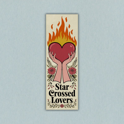 Star Crossed Lovers Bookmark 2 x 6.5 inches Laminated Bookmark