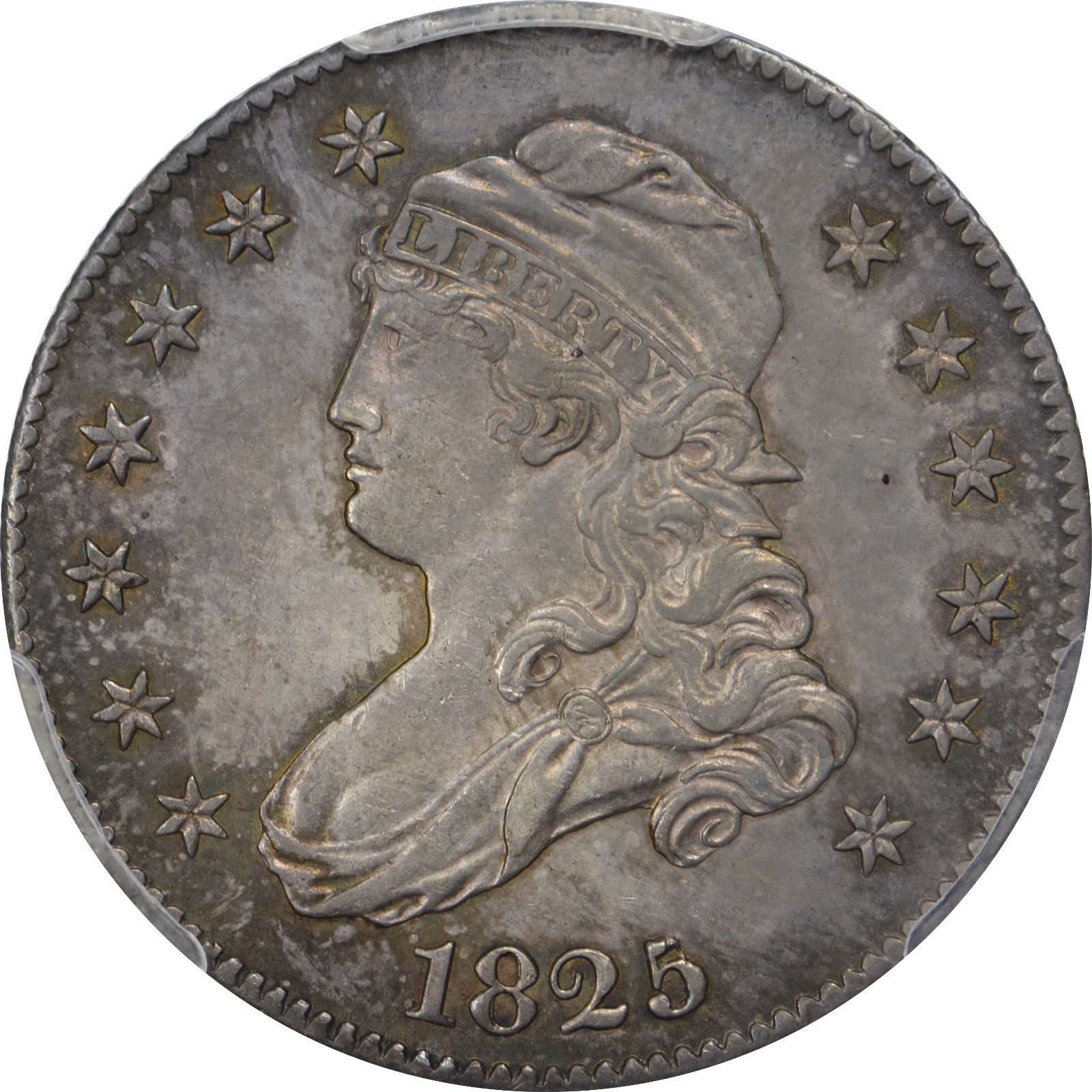 1825/4/(2) Browning 2 Capped Bust Quarter Dollar PCGS AU58