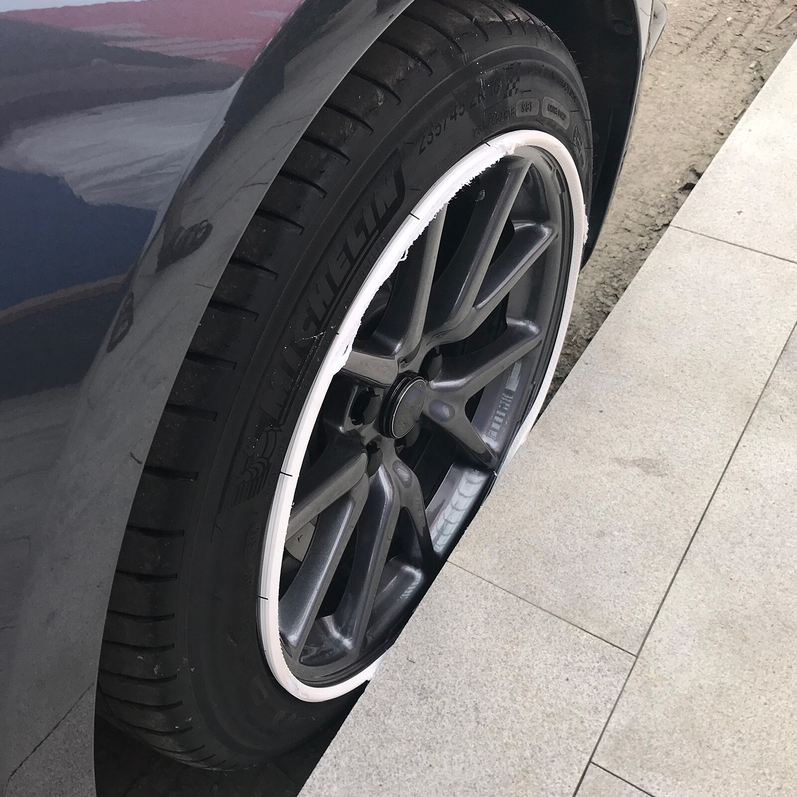 4pcs 16-20 Inch Car Wheel Hub Rim Trim Tire Ring Guard Strip Protector Decor