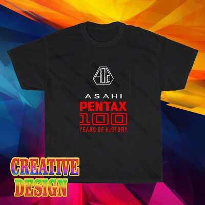 New Shirt Asahi Pentax Camera Logo Unisex Black T-Shirt Funny Size S to 5XL