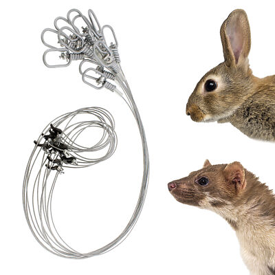 Mink & Rabbit Snare Wire Snare Trap 12pk   Rabbit Snare Traps   Small Game Traps