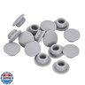 uxcell 15Pcs Silicone Plugs, Rubber Round Snap in Locking Hole Plugs for 10-10.5mm Hole, Hole Stoppers Waterproof Hole Plug for Metal Tube, Furniture End Caps Inserts, Grey