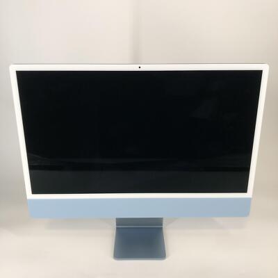 iMac 24 Blue 2021 3.2GHz M1 8-Core CPU/GPU 8GB RAM 256GB SSD Excellent w/ Bundle