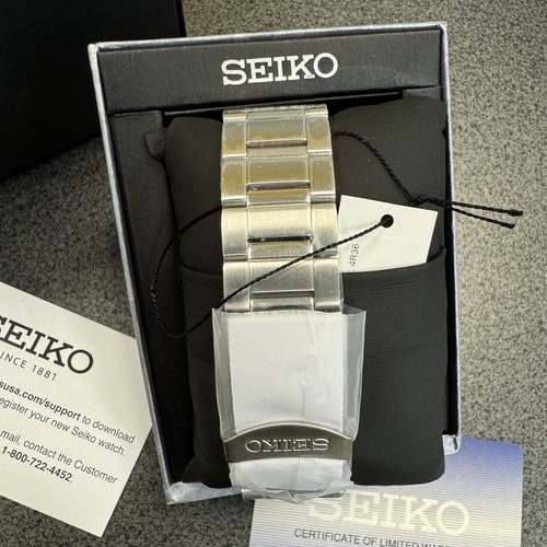 Pre-owned Seiko 5 Automatic Black Dial Steel Bracelet Men's Watch Srpk99 Made In Japan