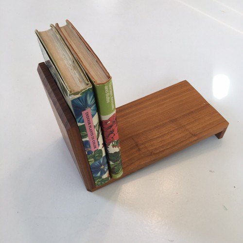 Vintage Office Mid Century Modern MCM Book Shelf Desktop Tabletop bookslant