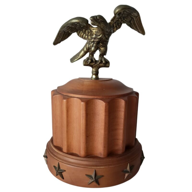 Single Tell City Chair Co Maple Bronze Eagle Doorstop Bookend Replacement   3109