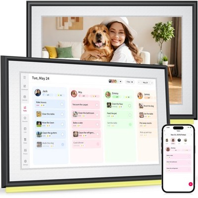 Buy BIGASUO 10.1" Digital Calendar, Smart Touchscreen Interactive Display, Electr...