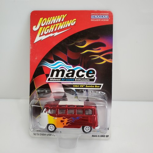 Rare Johnny Lightning M.A.C.E. 1964 VW Samba Bus White Lightning