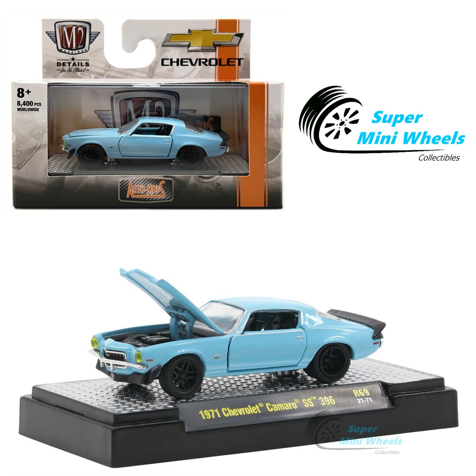 DUB CITY （1971 CHEVY CAMARO ）ミニカー 1971 Chevy Camaro Z/28, Red - Jada Toys 33879 - 1/24 scale