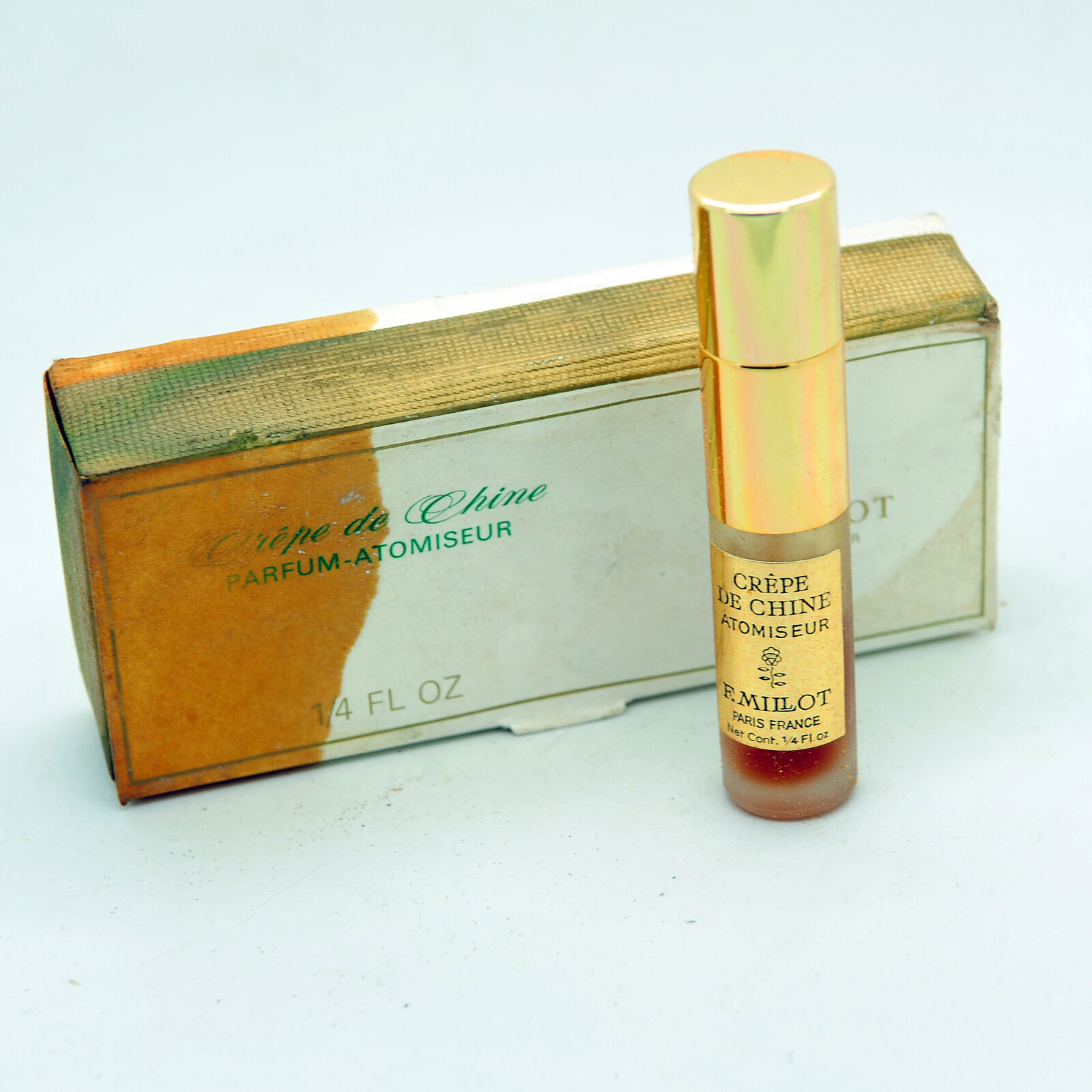 Vintage F. Millot Crepe de Chine 1/4oz perfume parfum spray