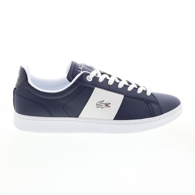 Lacoste Carnaby Pro CGR 123 6 Мужские синие кожаные кроссовки Lifestyle Обувь 9