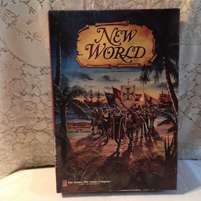 Avalon Hill 1990 - NEW WORLD game - Re-creating the Age of Discovery 15th-18thc.