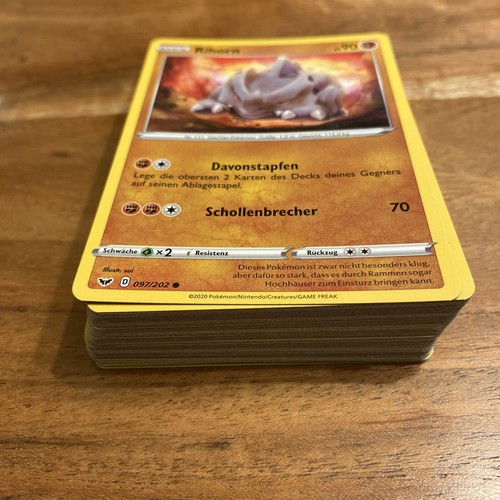 50x Pokemon Karten (ohne Energiekarten) Schwert Schild SWSH 1 BOOSTERFRISCH