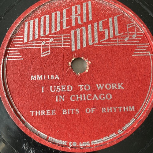 【R&B】Emerge THREE BITS OF RHYTHM 78 rpm MODERN 118 I Used To Work In