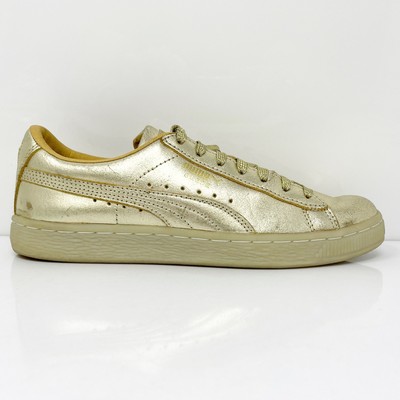 Puma Girls Suede 50th 367297 01 Gold Повседневная обувь Кроссовки Размер 6C