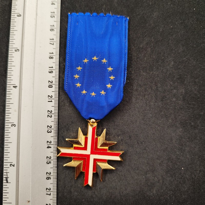 Medaille Decoration Confederation Europeenne Des Anciens Combattants - Ref15429j