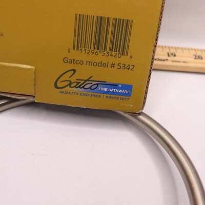 BULK DISCOUNT | Basis Design Level Towel Ring Brushed Nickel 5342