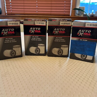 NOS Auto Extra Oil Filter 4 ea - wix 51522 - 25288 - ph3675 - lf487