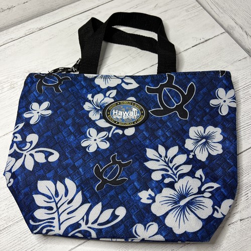 soulwhat HABI ハビ TC Hawaii Spirit 11” Tote Bag Square Bottom Blue White With