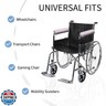 SPRING SEAON Wheelchair Armrest Covers 2 Pack Soft Memory Foam Wheelchair armrest Pads Wicking Washable for Office Transport Chair (Purple)