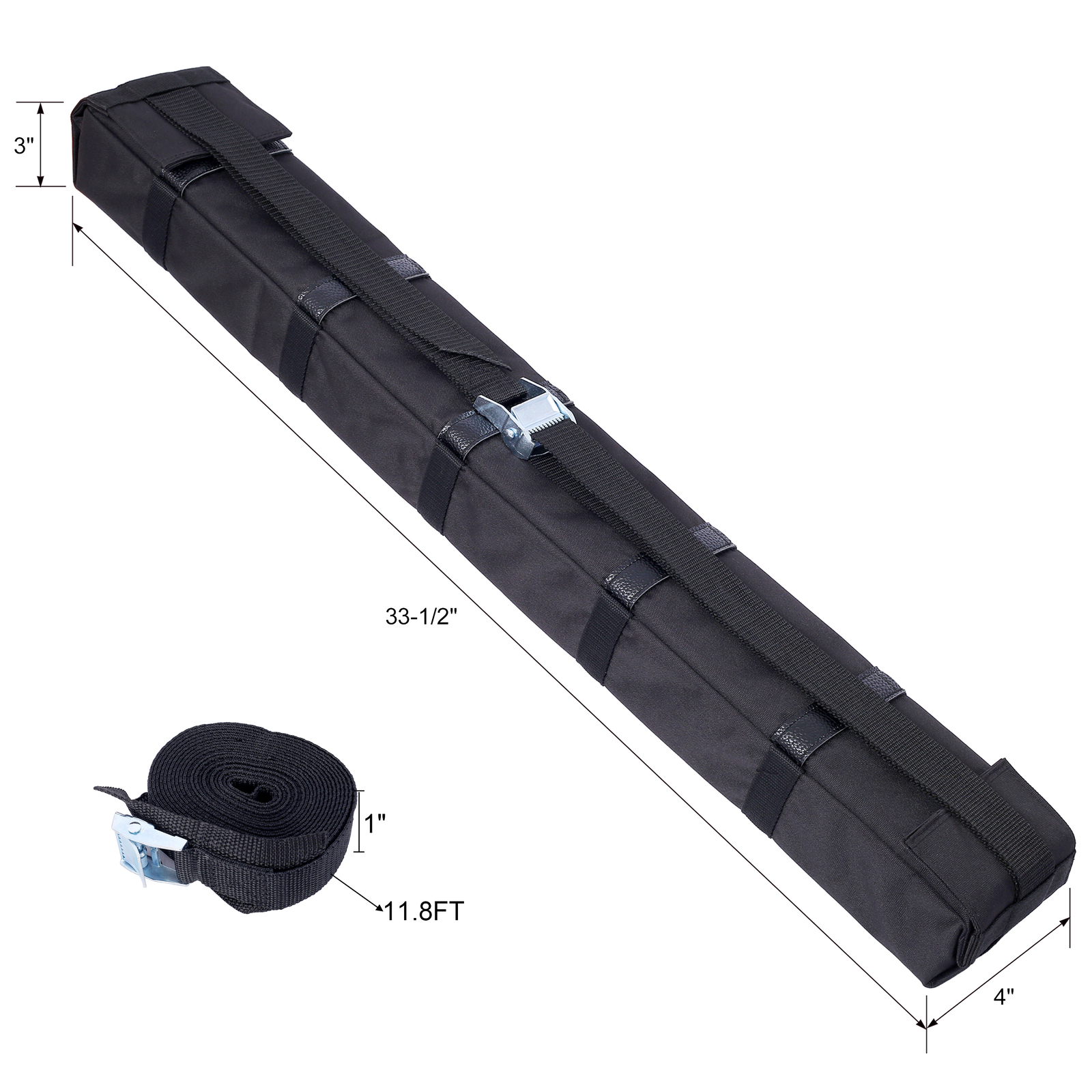 Universal Car Soft Roof Rack Pads Luggage Carrier for Kayak Surfboard SUP Canoe