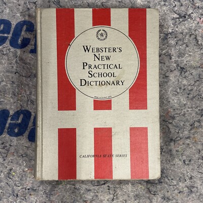 Webster's New Practical School Dictionary For Boys And Girls - 1964 Hardback