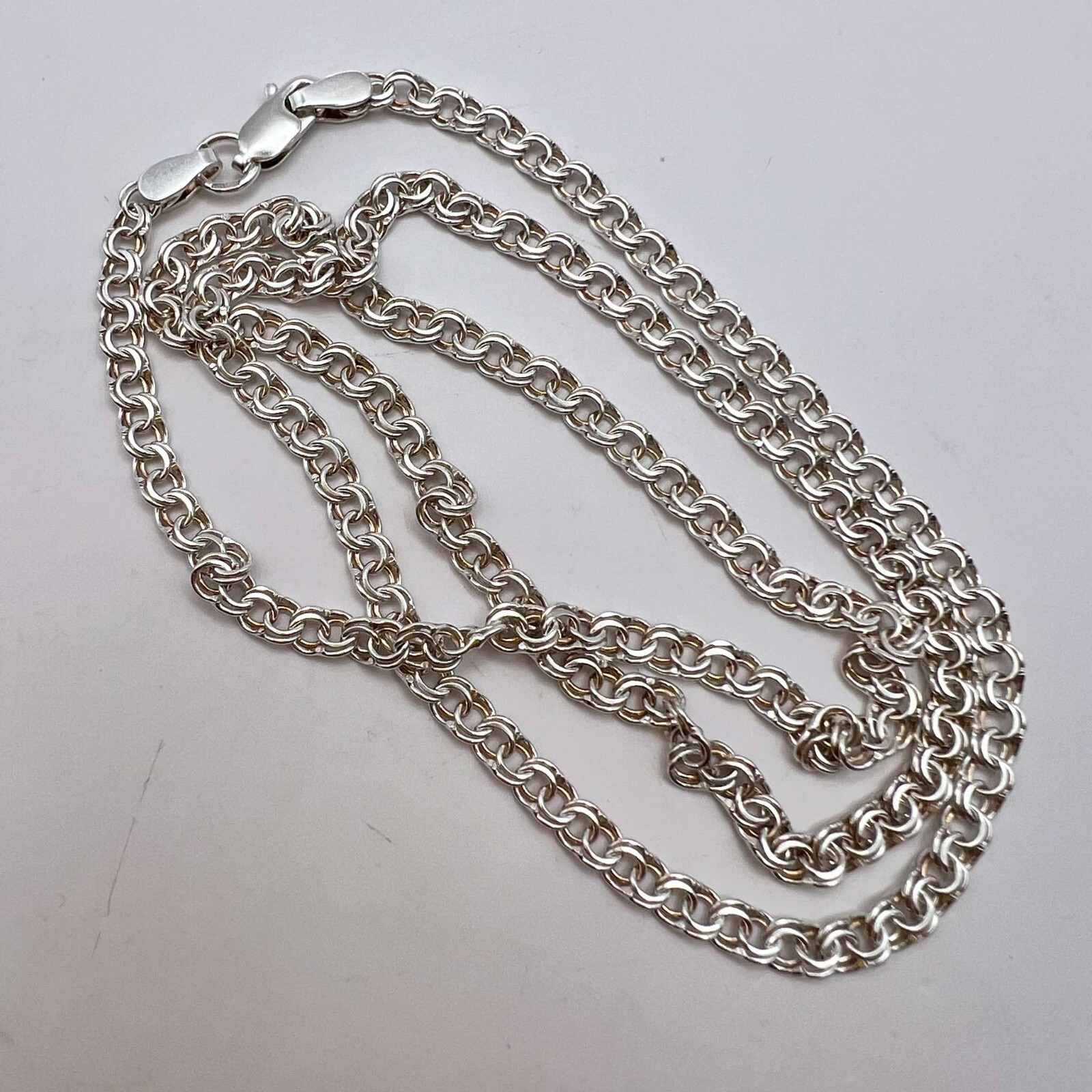Women's Men's Jewelry Vintage Sterling Silver 925 Chain