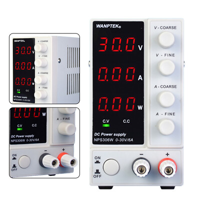 0-30V 0-10A Lab DC Bench Power Supply Variable Linear Adjustable Power Supply