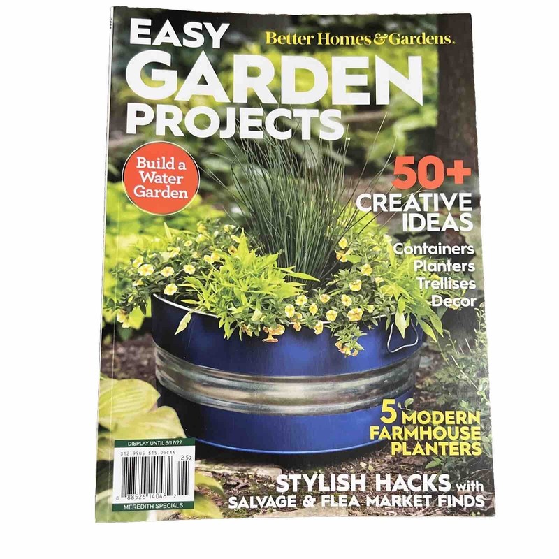 Garden Projects 2022 Magazine DIY 50+ Creative Ideas NEW Water