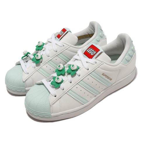 

Adidas Originals LEGO x Superstar W White Mint Women Casual Lifestyle GX7206, Белый, Superstar W