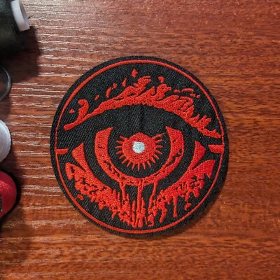 Evil Red Eye Patch 3'' Goth Punk Emo Biker Skater Embroidered Iron On Patch